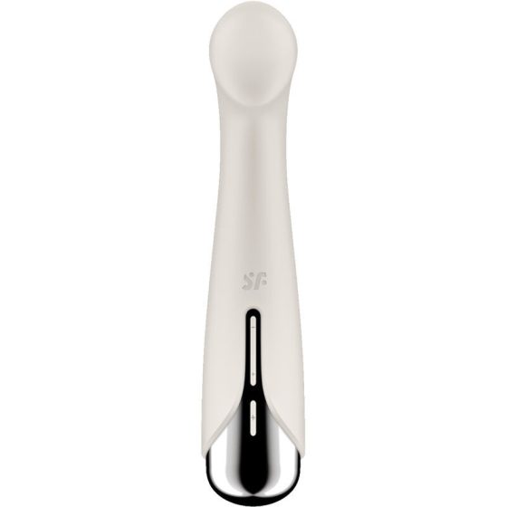 Satisfyer Spinning Vibe 1. vibrátor, rotáló fejrésszel (bézs)