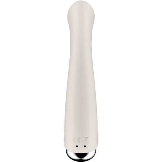 Satisfyer Spinning Vibe 1. vibrátor, rotáló fejrésszel (bézs)