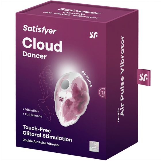 Satisfyer Cloud Dancer léghullámos csiklóizgató, vibrációval (rózsaszín)