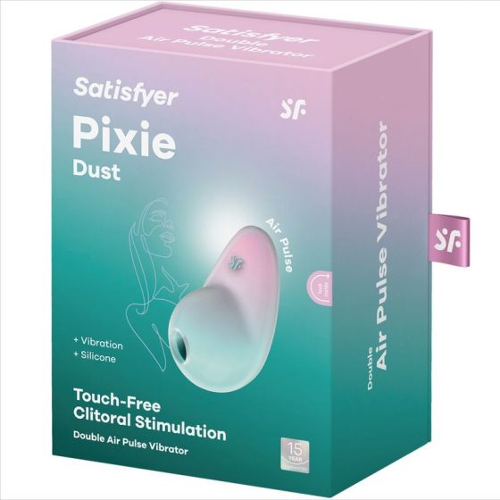 Satisfyer Pixie Dust léghullámos csiklóizgató, vibrációval (menta-pink)