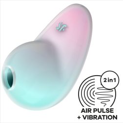   Satisfyer Pixie Dust léghullámos csiklóizgató, vibrációval (menta-pink)