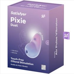   Satisfyer Pixie Dust léghullámos csiklóizgató, vibrációval (lila-pink)
