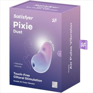 Satisfyer Pixie Dust léghullámos csiklóizgató, vibrációval (lila-pink)