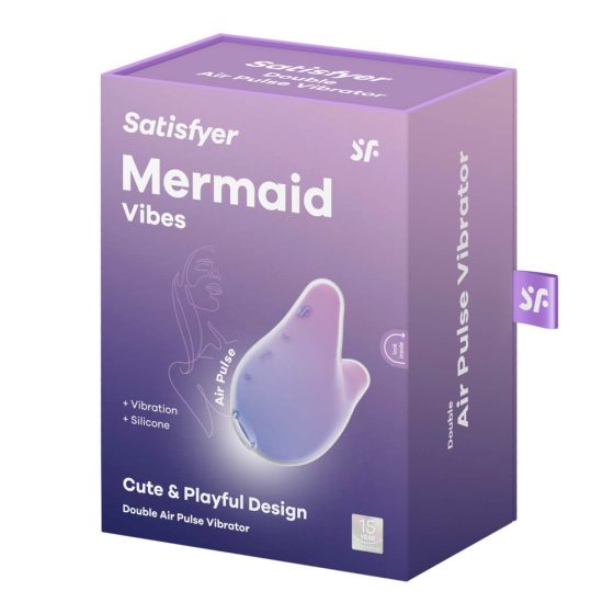 Satisfyer Mermaid léghullámos csiklóizgató, vibrációval (pink/zöld)