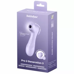 Satisfyer Pro 2. léghullámos csiklóizgató, vibrációval (lila) (3. generációs)