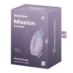 Satisfyer Mission Control léghullámos csiklóizgató, vibrációval (lila)