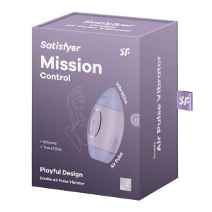 Satisfyer Mission Control léghullámos csiklóizgató, vibrációval (lila)