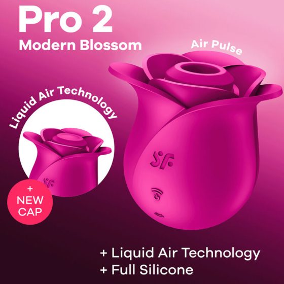 Satisfyer Pro 2 Modern Blossom léghullámos és pulzációs csiklóizgató (pink)