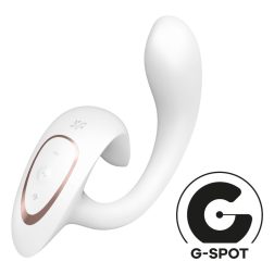  Satisfyer G For Goddess 1 g-pont vibrátor, csiklóizgatóval (fehér)