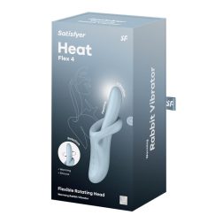   Satisfyer Heat Flex 4 vibrátor, melegítő funkcióval, rotációval (kék)