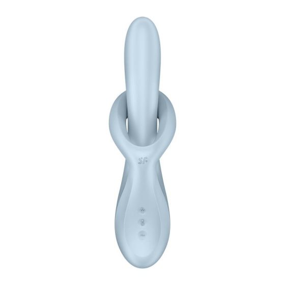 Satisfyer Heat Flex 4 vibrátor, melegítő funkcióval, rotációval (kék)