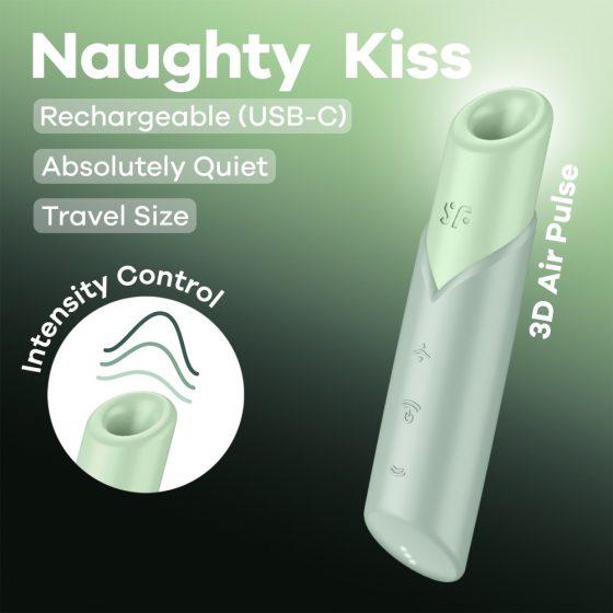 Satisfyer Naughty Kiss léghullámos csiklóizgató