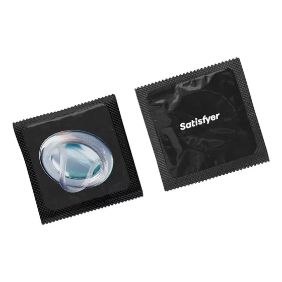 Satisfyer Premium Condoms 60. - 100 db egyedi méretű óvszer (60 mm - XL méret)