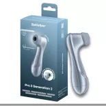   Satisfyer – Pro 2. léghullámos csiklóizgató (elemes, kék) (2. generációs)