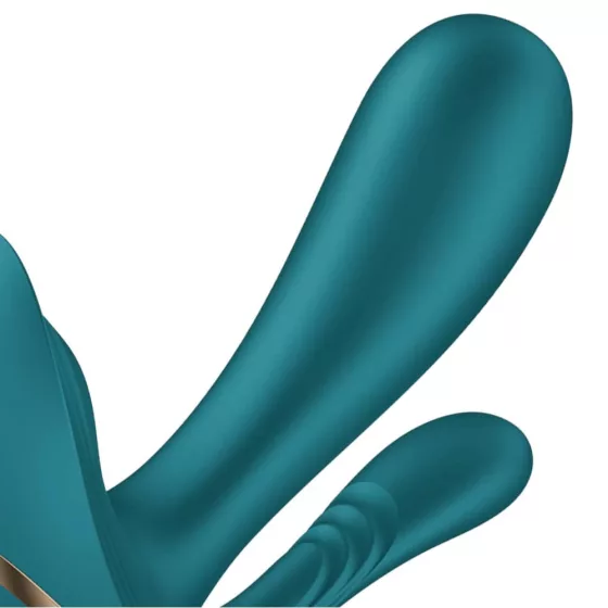 Satisfyer – Top Secret+ hárommotoros vibrátor (zöld - elemes)