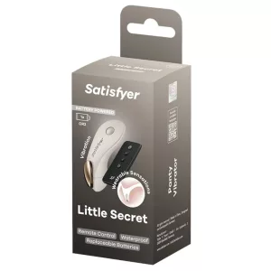 Satisfyer – Little Secret alsóba helyezhető, viselhető vibrátor, távirányítóval (fehér - elemes)