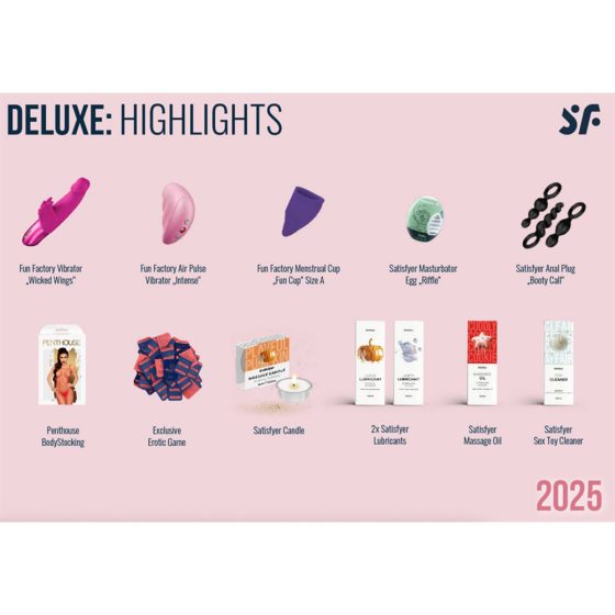 Satisfyer Advent Calendar Deluxe - adventi naptár 2025 (24 db-os készlet)