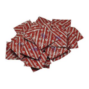 Durex London 100 db piros óvszer, eper aromával Durex London 100 db piros óvszer, eper aromával