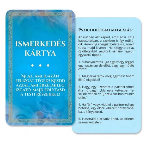 Érzékek Játéka társasjáték felnőtteknek AJÁNDÉKKAL