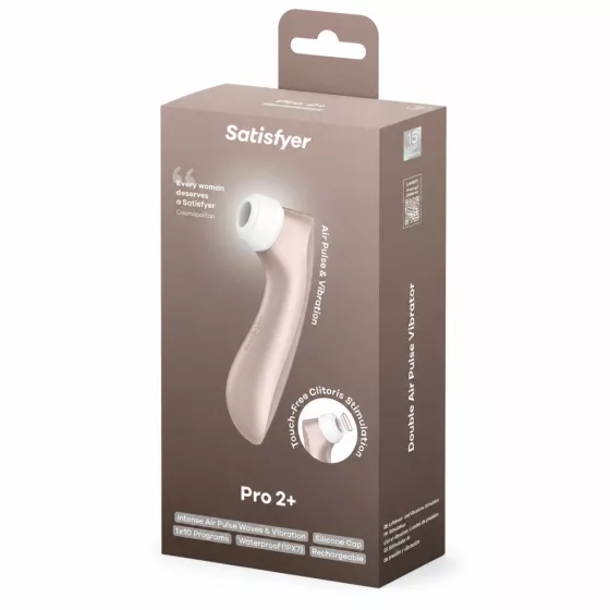 Satisfyer Pro 2 + léghullámos csiklóizgató, vibrációval