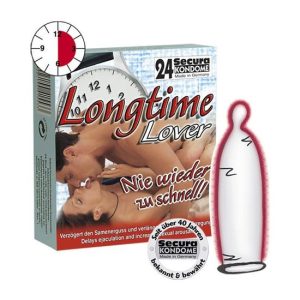 Secura Longtime Lover 24 db óvszer, késleltető síkosítóval