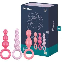   Satisfyer Plugs Booty Call 3 db-os análdildó szett (színes)