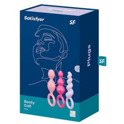   Satisfyer Plugs Booty Call 3 db-os análdildó szett (színes)