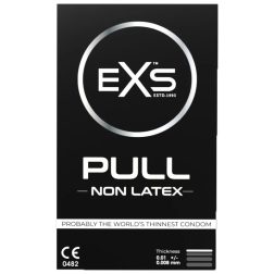   EXS Pull 3 db latex mentes, ultra vékony óvszer, felhúzást segítő fülecskékkel