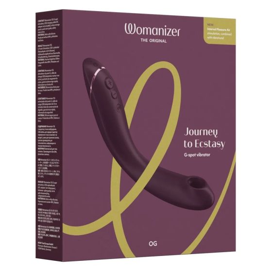 Womanizer OG vibrátor, léghullámos g-pont izgatóval (bordó)