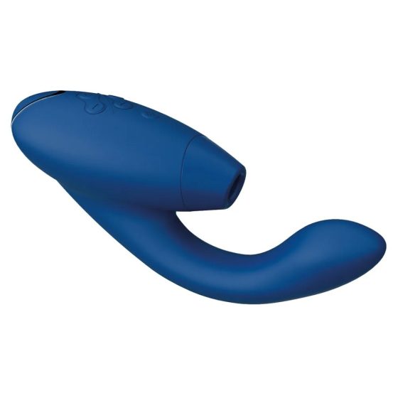 Womanizer Duo 2. vibrátor, léghullámos csiklóizgatóval (kék)