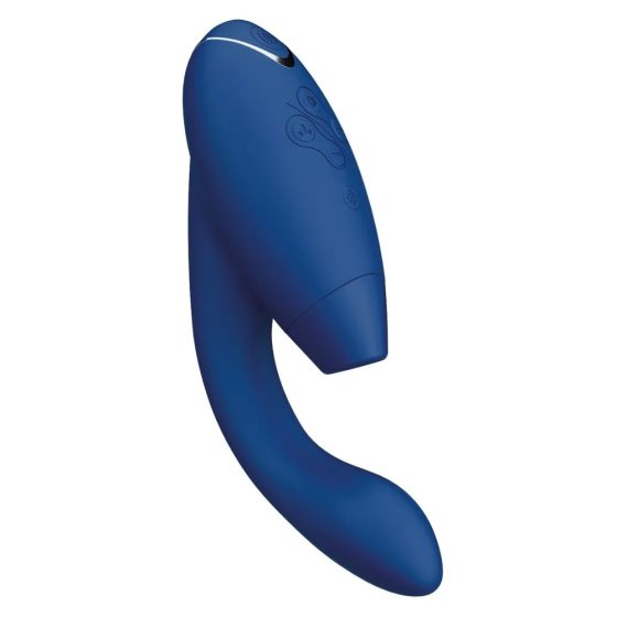 Womanizer Duo 2. vibrátor, léghullámos csiklóizgatóval (kék)