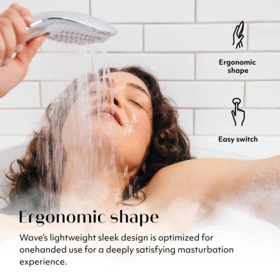 Womanizer Wave - masszírozó zuhanyfej (fekete)