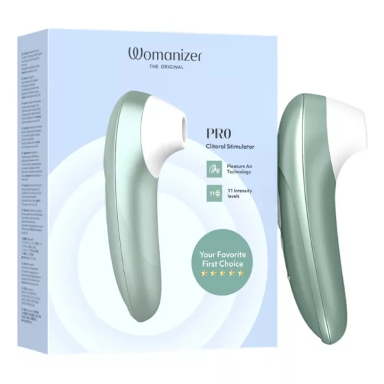Womanizer Pro léghullámos csiklóizgató (zöld)