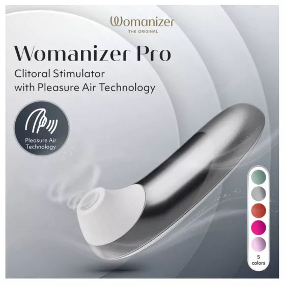 Womanizer Pro léghullámos csiklóizgató (szürke)