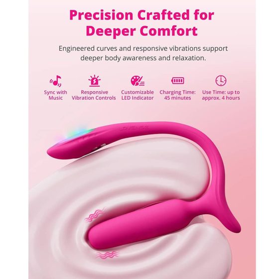 Lovense Hush 2 análvibrátor (5,7 mm, L méret) (APP-os)