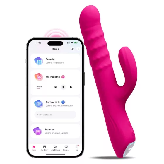 Lovense Velvo - okos klitoriszágas vibrátor, 360°-ban forgó gyöngysorral (APP-os)