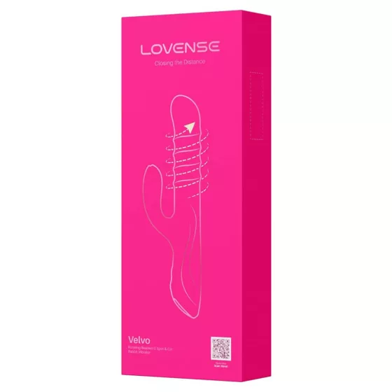 Lovense Velvo - okos klitoriszágas vibrátor, 360°-ban forgó gyöngysorral (APP-os)