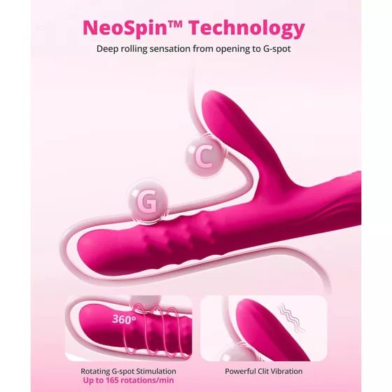 Lovense Velvo - okos klitoriszágas vibrátor, 360°-ban forgó gyöngysorral (APP-os)