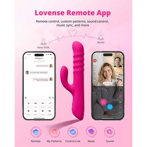 Lovense Velvo - okos klitoriszágas vibrátor, 360°-ban forgó gyöngysorral (APP-os)