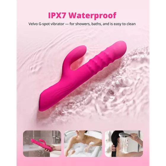 Lovense Velvo - okos klitoriszágas vibrátor, 360°-ban forgó gyöngysorral (APP-os)