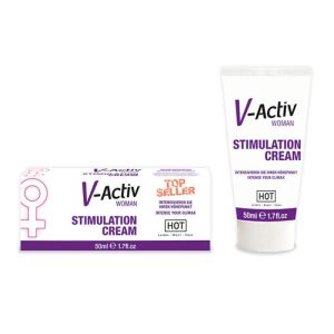 HOT V-Active Stimulation Cream klitorisz krém, stimuláló hatással (50 ml)