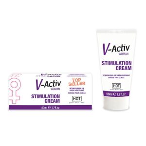 HOT V-Active Stimulation Cream klitorisz krém, stimuláló hatással (50 ml) HOT V-Active Stimulation Cream klitorisz krém, stimuláló hatással (50 ml)