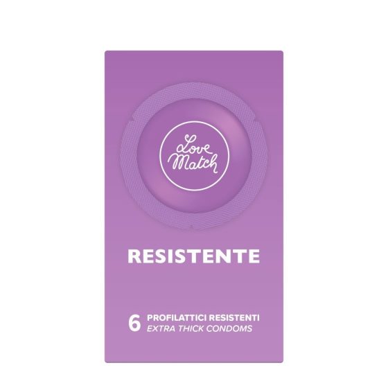 Love Match Resistente megerősített falvastagságú óvszer (6 db)
