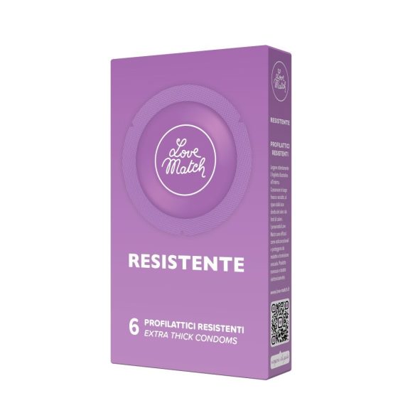 Love Match Resistente megerősített falvastagságú óvszer (6 db)