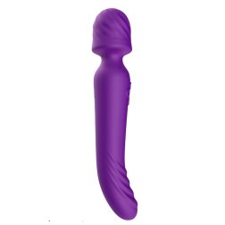   2in1 masszírozógép és vibrátor, melegítő funkcióval (lila)