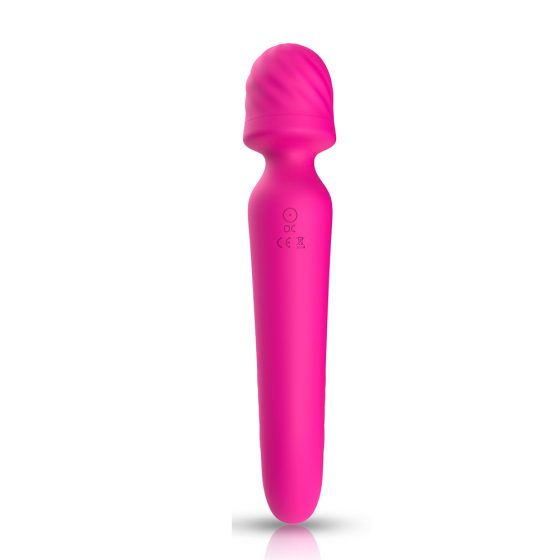 2in1 masszírozógép és vibrátor, melegítő funkcióval (pink)