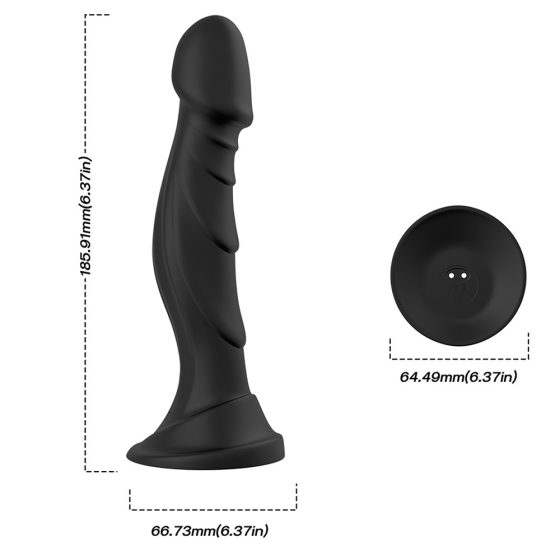 Optimus Black akkumulátoros vibrátor (fekete)