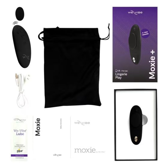 We-Vibe Moxie+ hordható vibrátor (fekete) (APP-os)