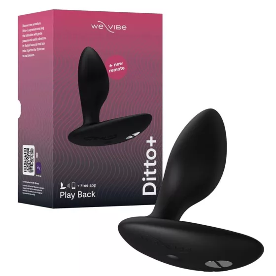 We-Vibe – Ditto+ viselhető okos anál vibrátor távirányítóval (fekete, APP-os)