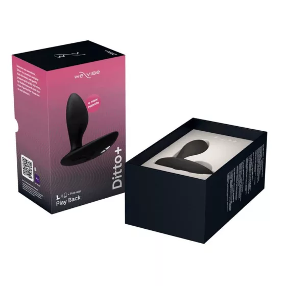 We-Vibe – Ditto+ viselhető okos anál vibrátor távirányítóval (fekete, APP-os)